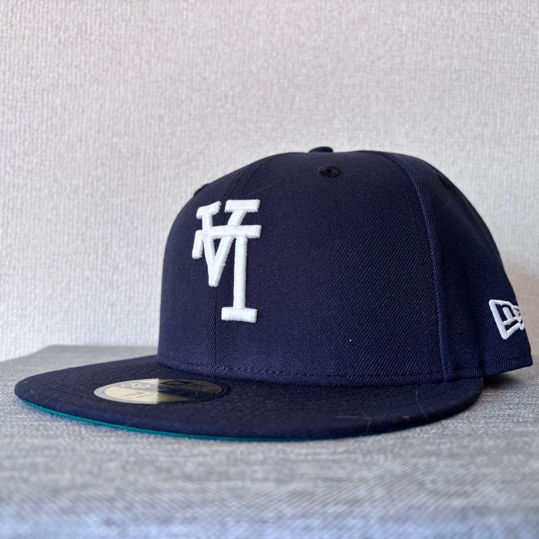 【海外限定】ニューエラ ロサンゼルスドジャース 59FIFTY グロウネイビー