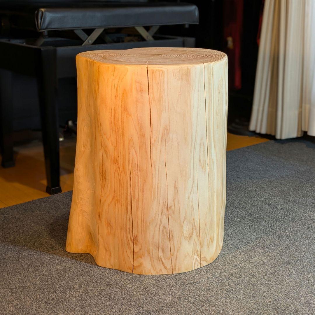 3104　檜⑤　切り株　丸太　椅子　 スツール　高さ約42㎝