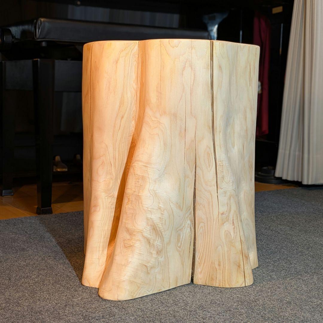 3104　檜⑤　切り株　丸太　椅子　 スツール　高さ約42㎝