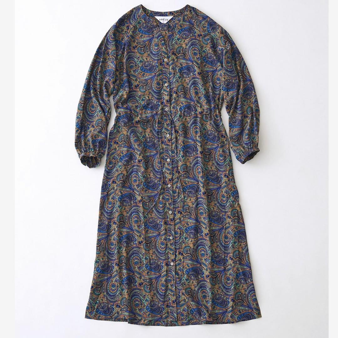 美品✨SOEJU ソージュ ペイズリー柄ワンピース