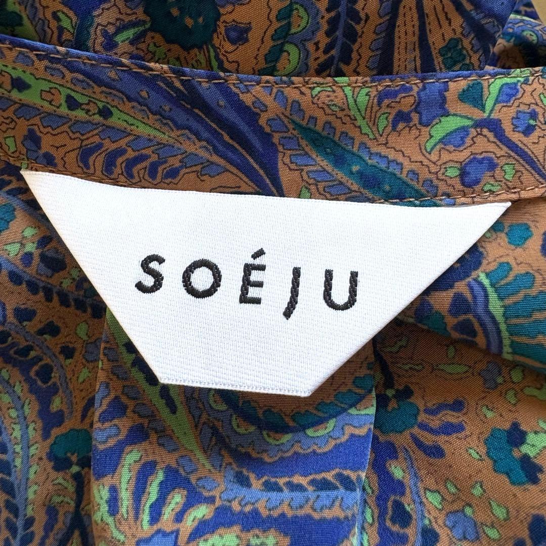 美品✨SOEJU ソージュ ペイズリー柄ワンピース
