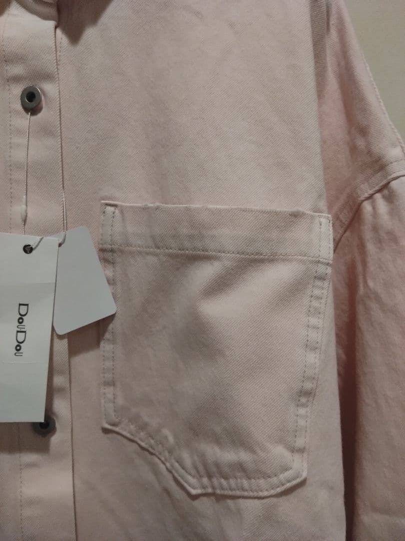 ☆新品タグ付き☆ DOUDOU ダメージデニムシャツ