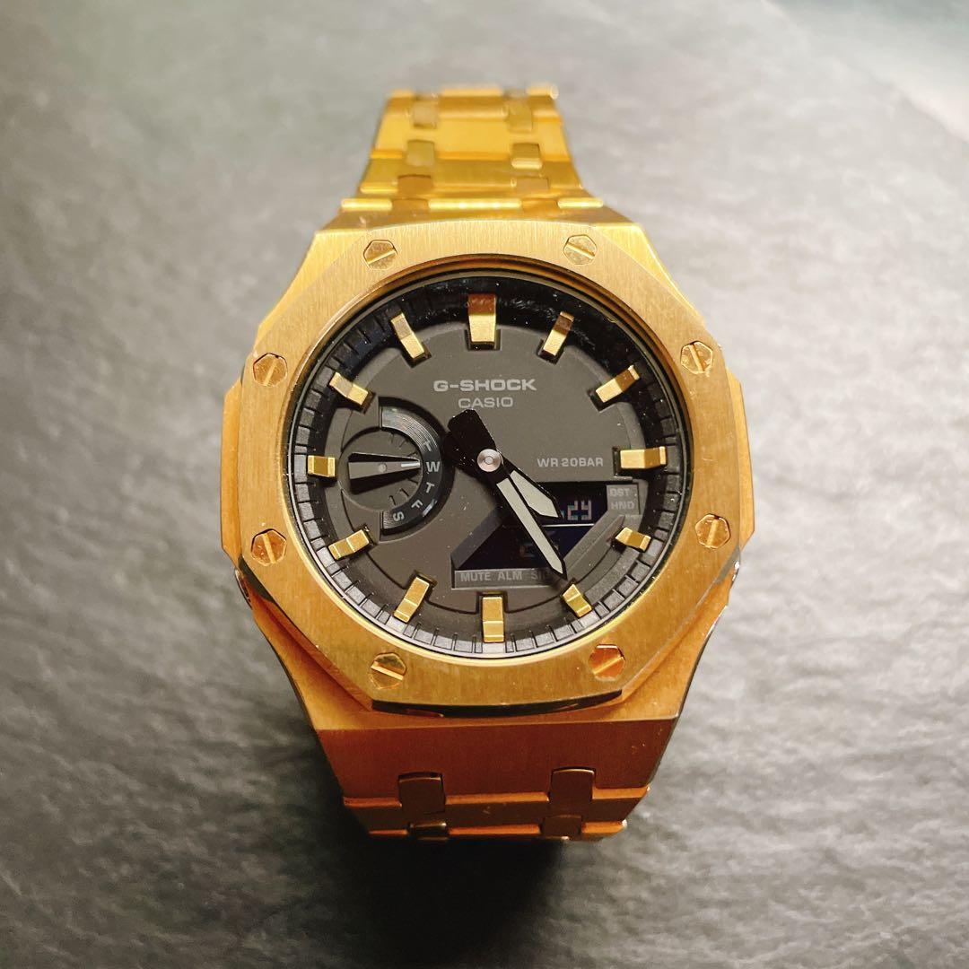 CASIO G-SHOCK MOD ゴールド 腕時計 カスタム カシオーク