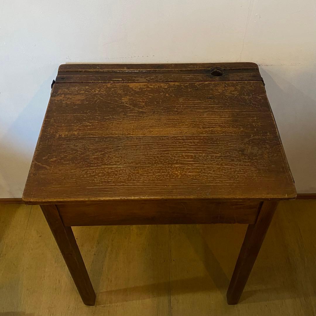 60s 70s イギリスビンテージ イギリスアンティーク スクールデスク 学校机