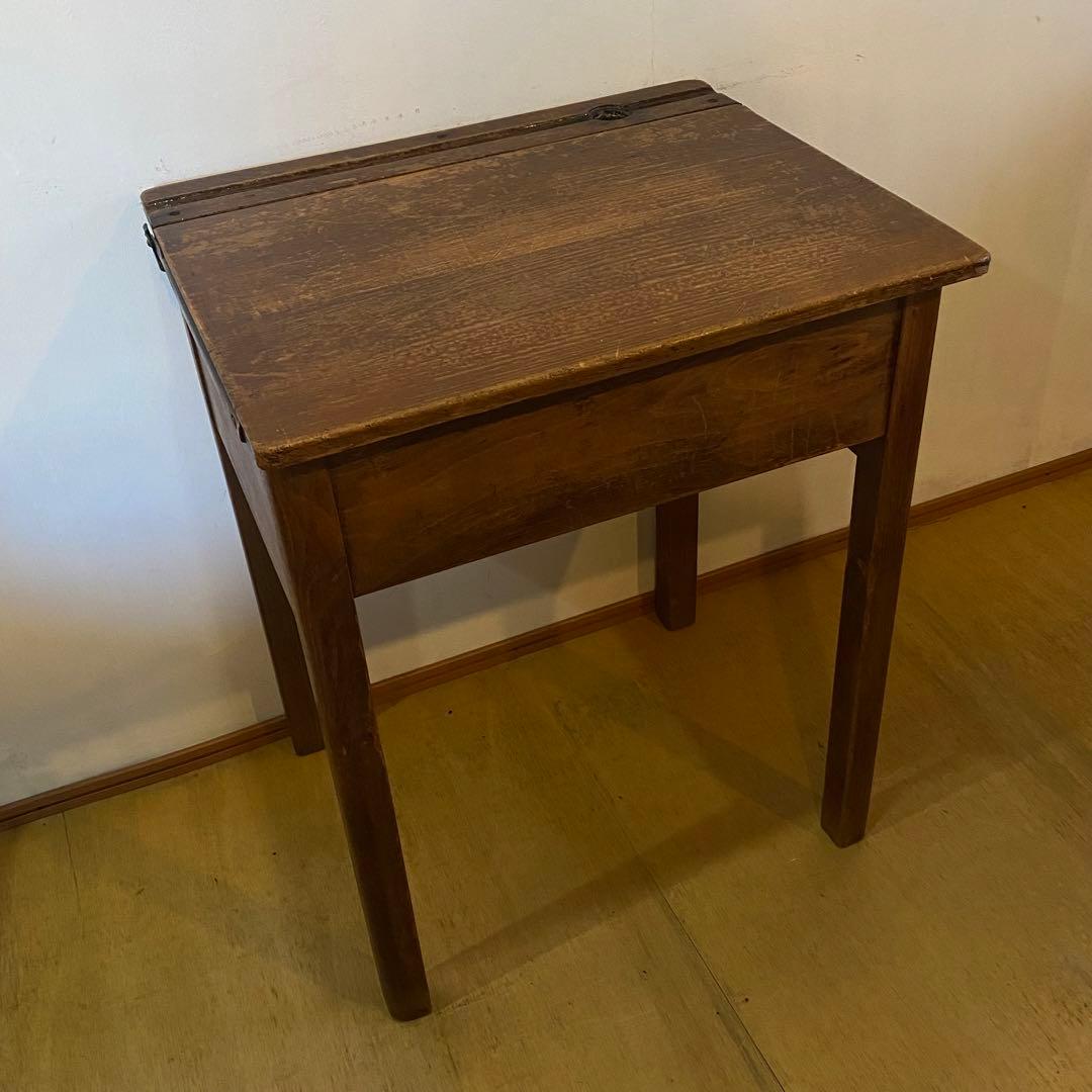 60s 70s イギリスビンテージ イギリスアンティーク スクールデスク 学校机