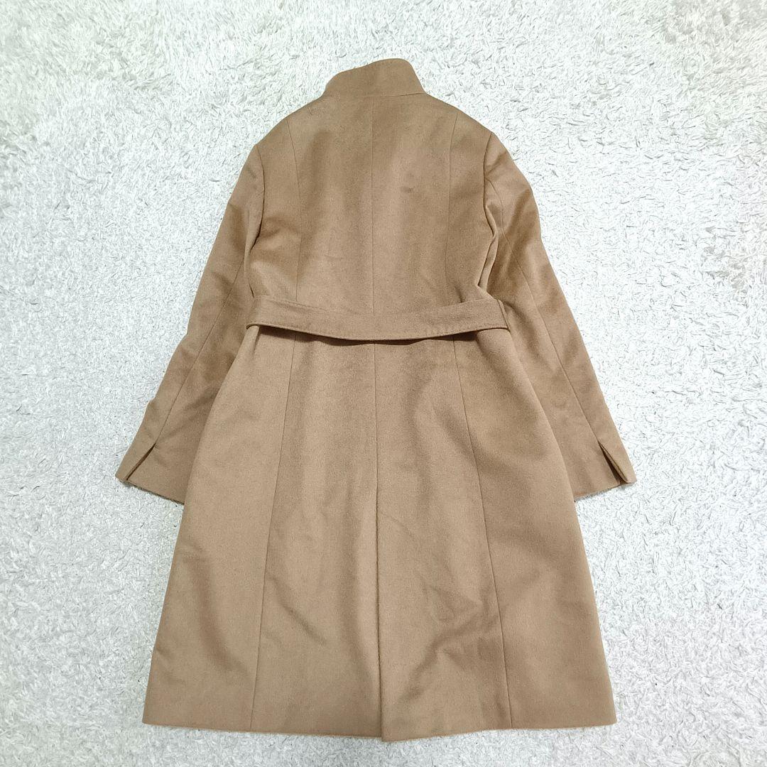 mugi♡様【23区】高級カシミヤ100% スタンドカラー ベルテッドコート
