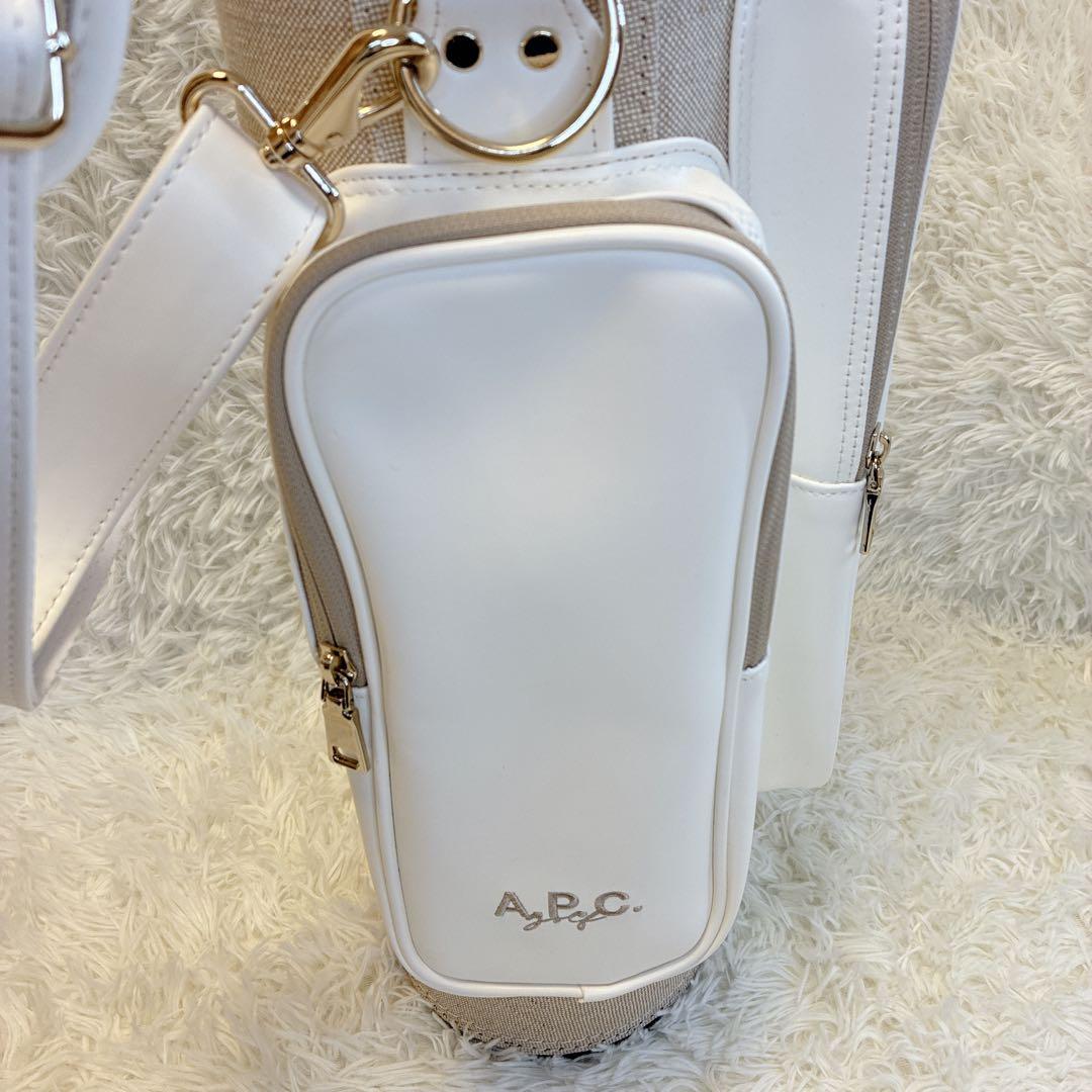 美品✨ A.P.C. ゴルフ JEAN スタンド付 キャディバッグ ベージュ
