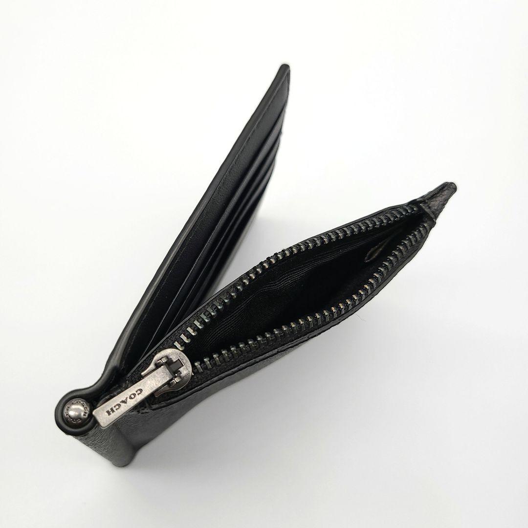 COACH マネークリップ 新品 チャコール ブラック 最新作 限定品 メンズ