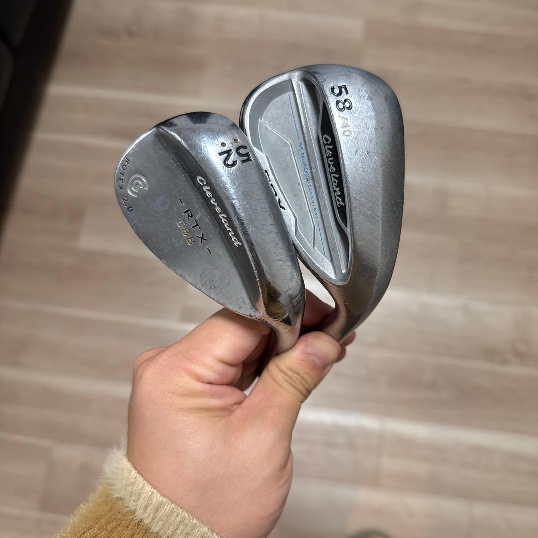 58度 52度 ステンレススチール ウェッジセット