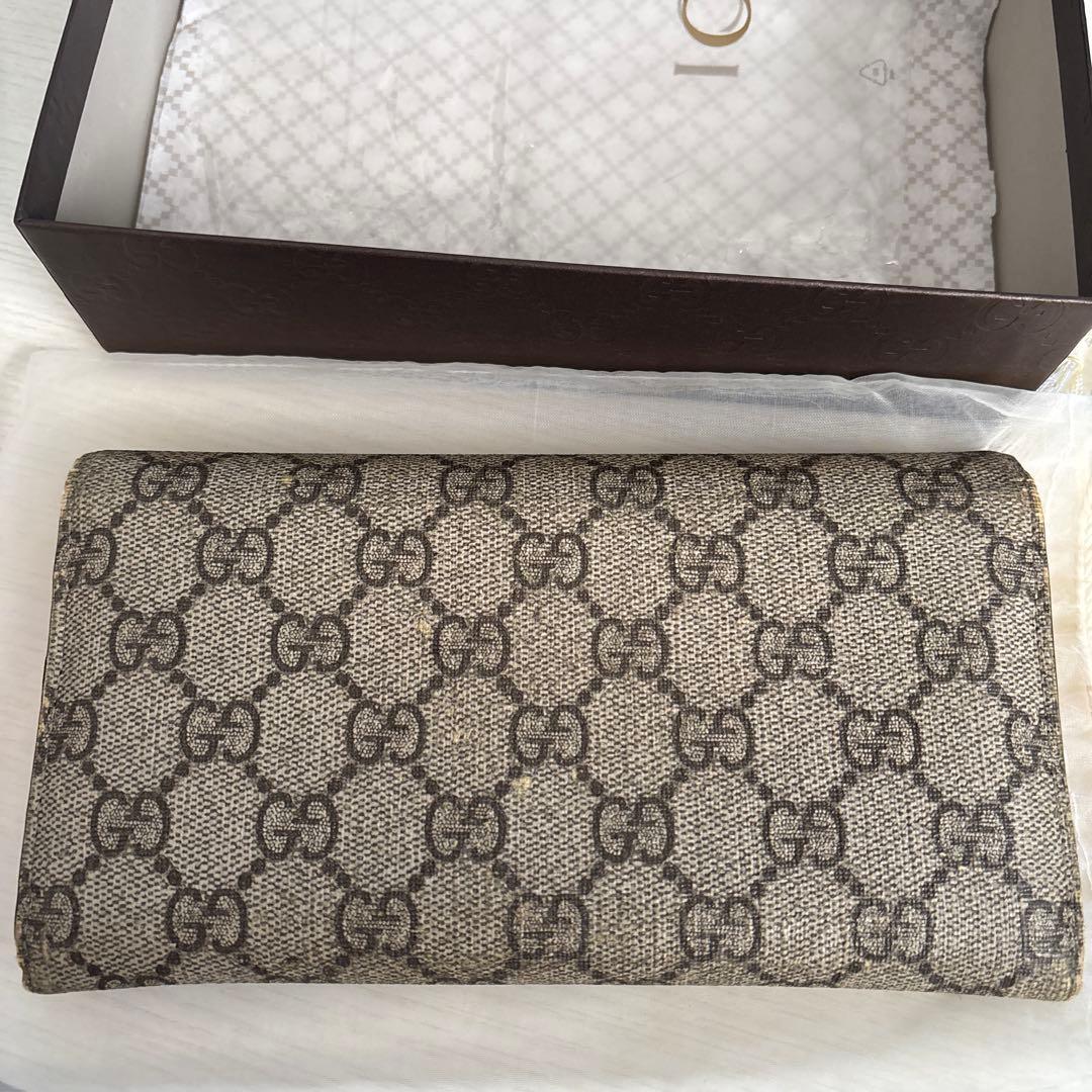 GUCCI GGパターン 長財布 ピンク内装