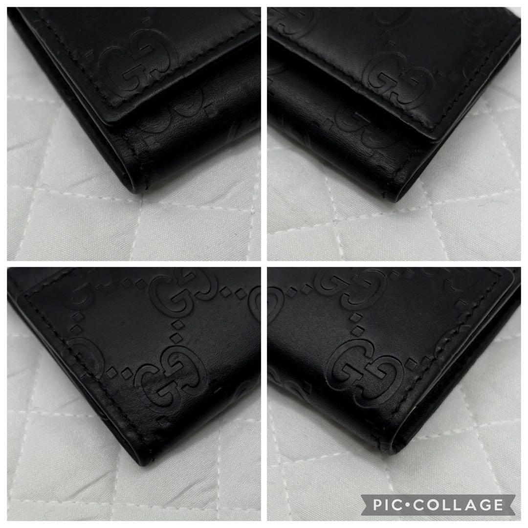 美品　GUCCI グッチ　シマレザー　6連レザーキーケース 138093