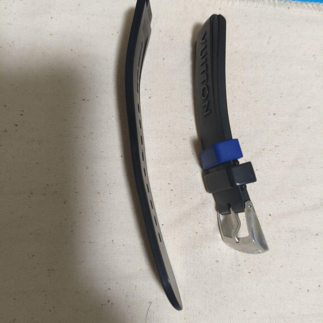 LOUIS VUITTON ネイビー ラバーベルト　ルイ・ヴィトン　タンブール