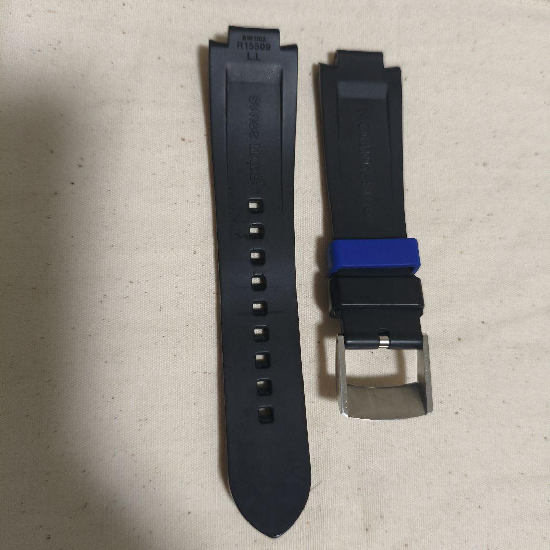 LOUIS VUITTON ネイビー ラバーベルト　ルイ・ヴィトン　タンブール