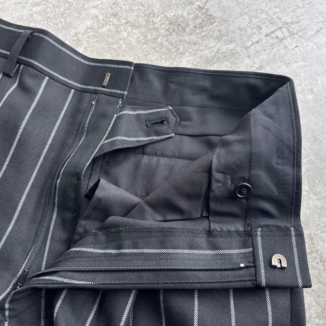 極美品■90's ヴィンテージ【M】ダブル スーツ セットアップ ストライプ.