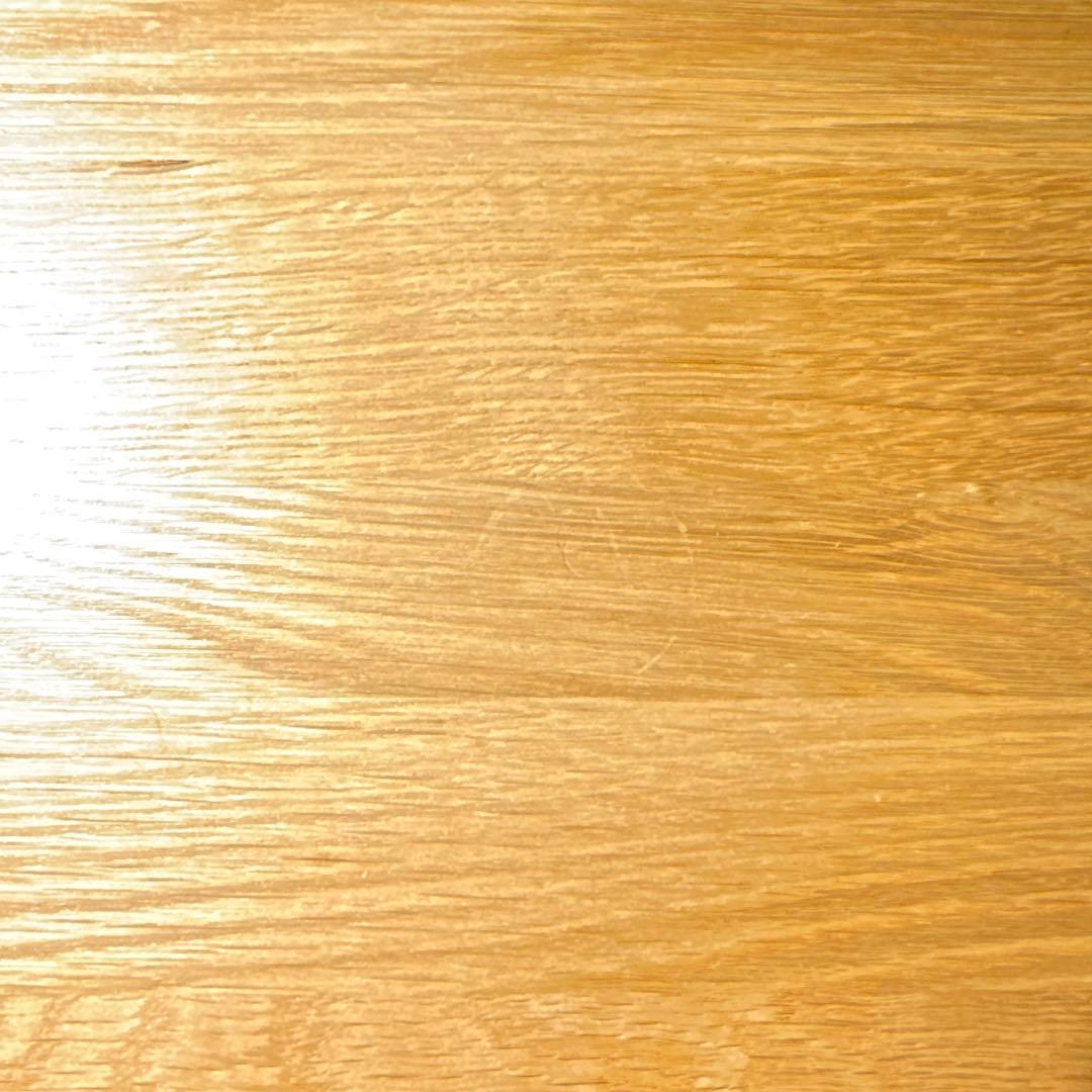 無印良品　オーク材　無垢材デスク(引出・足元棚付) 説明書付き