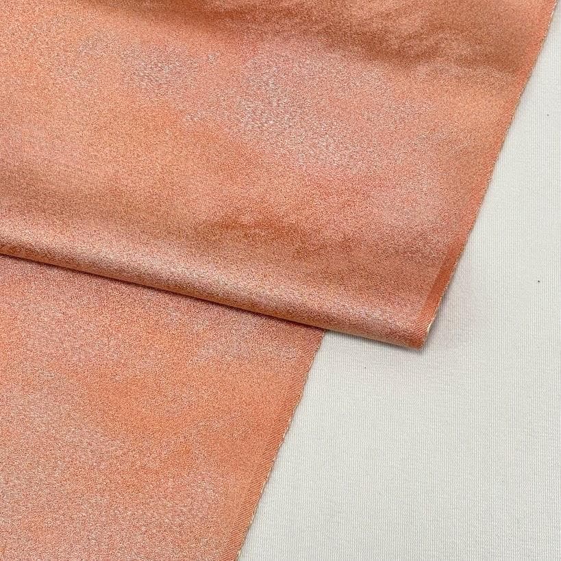 ゆりのはな　色無地　着尺反物　寿光織　銀通し　着尺　反物　正絹　B011