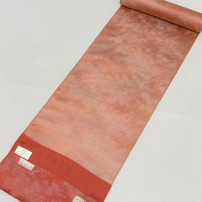 ゆりのはな　色無地　着尺反物　寿光織　銀通し　着尺　反物　正絹　B011