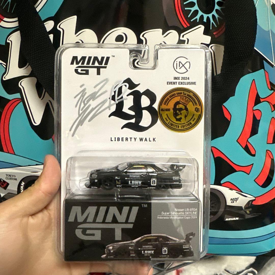 MINIGT LIBERTY WALK IMX限定 Nissan LB-ER34