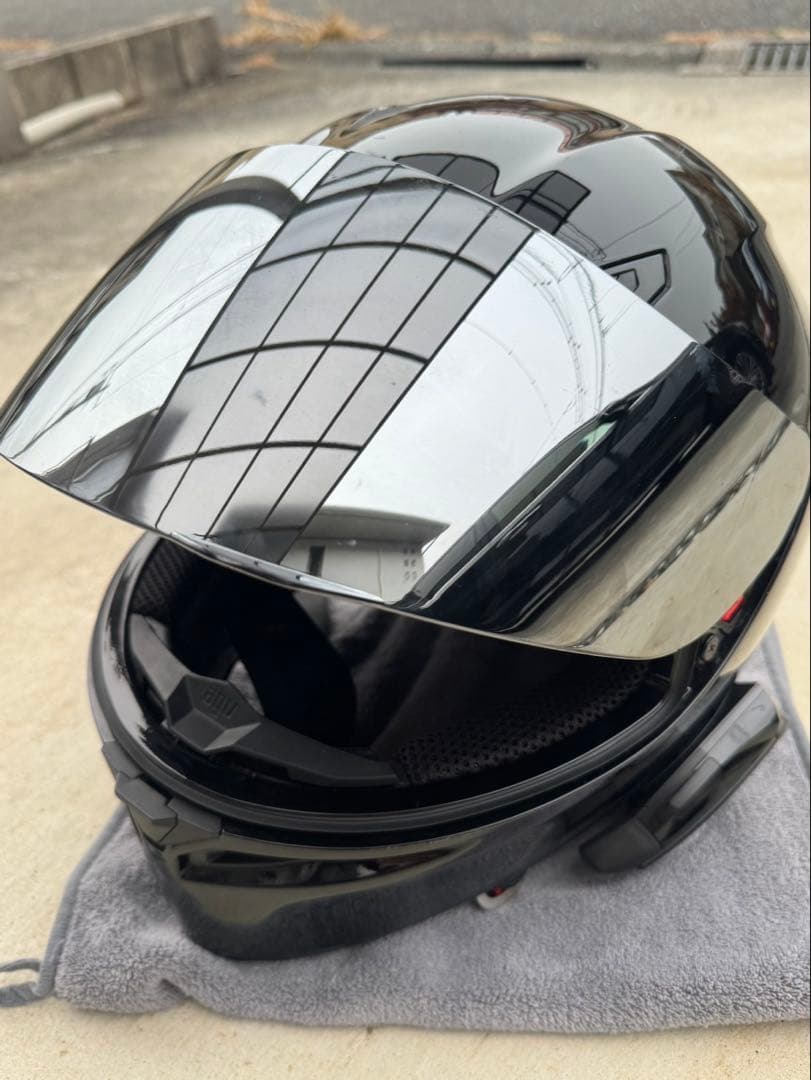 AGV K1 JIST SOLIDBLACK Lサイズ B+COMセット