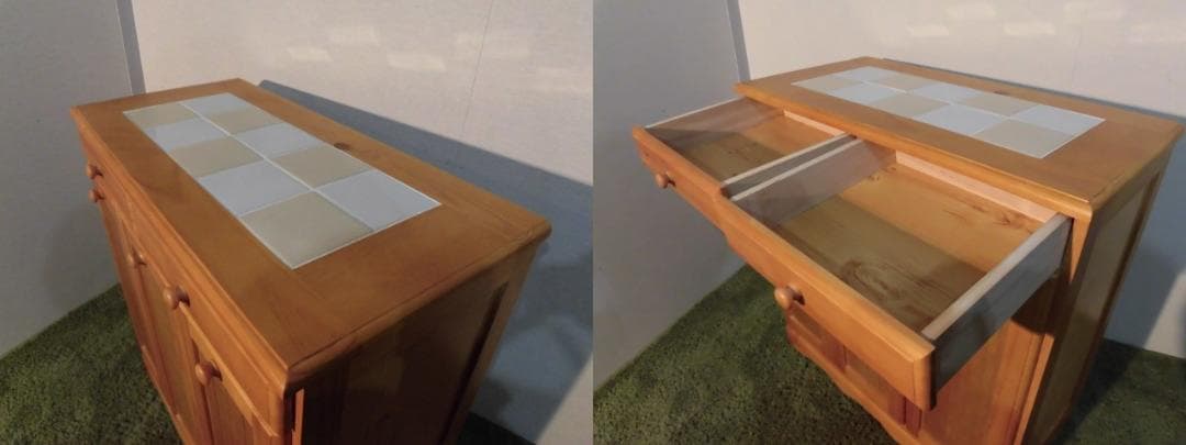 送料無料/展示品/アウトレット/新品★カントリー調★分別ダストボックス（3分別）