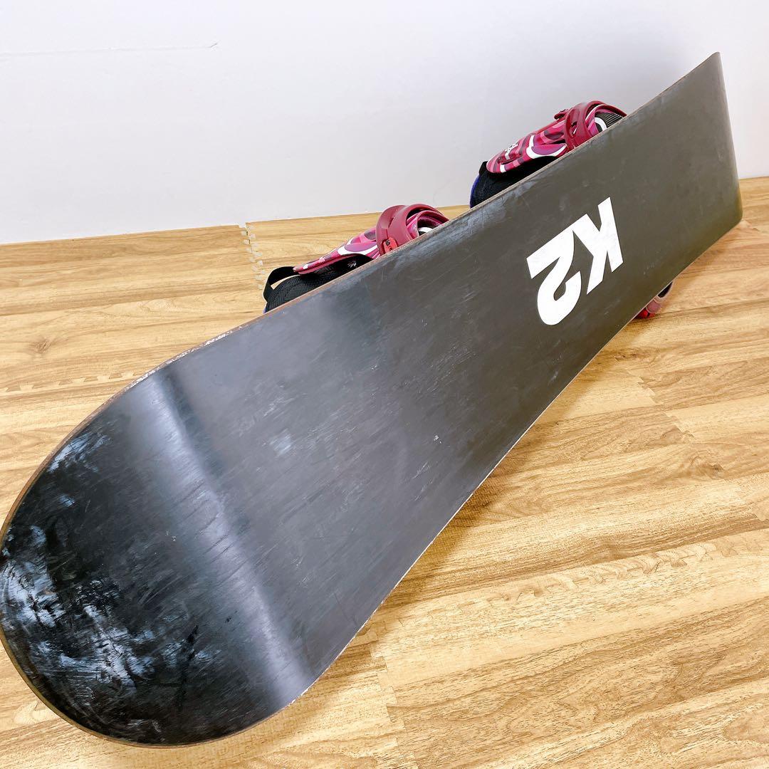 レディース　スノーボード　3点セット　k2 サロモン　FLUX 144cm