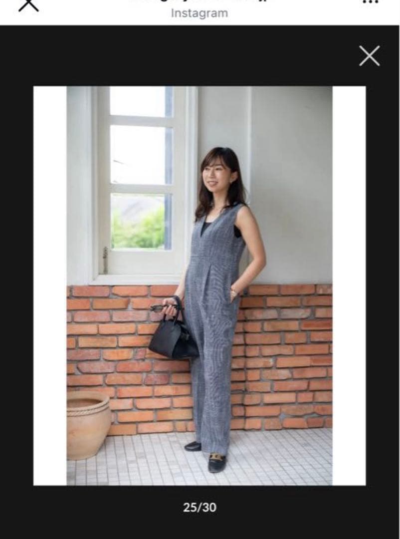 【新品未使用】sugaryuu クラシックツイードジャンプスーツ　グレーM