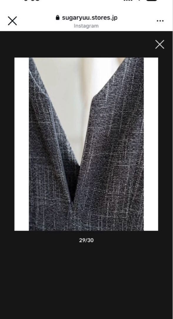 【新品未使用】sugaryuu クラシックツイードジャンプスーツ　グレーM