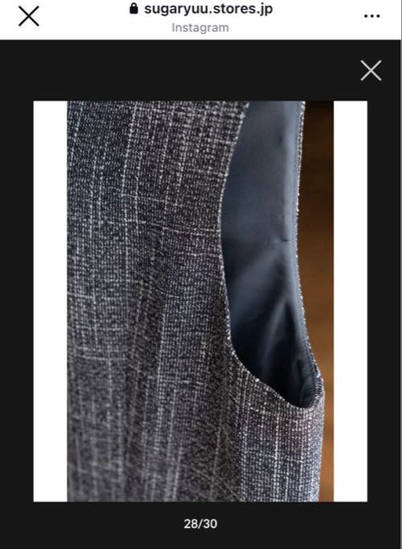 【新品未使用】sugaryuu クラシックツイードジャンプスーツ　グレーM