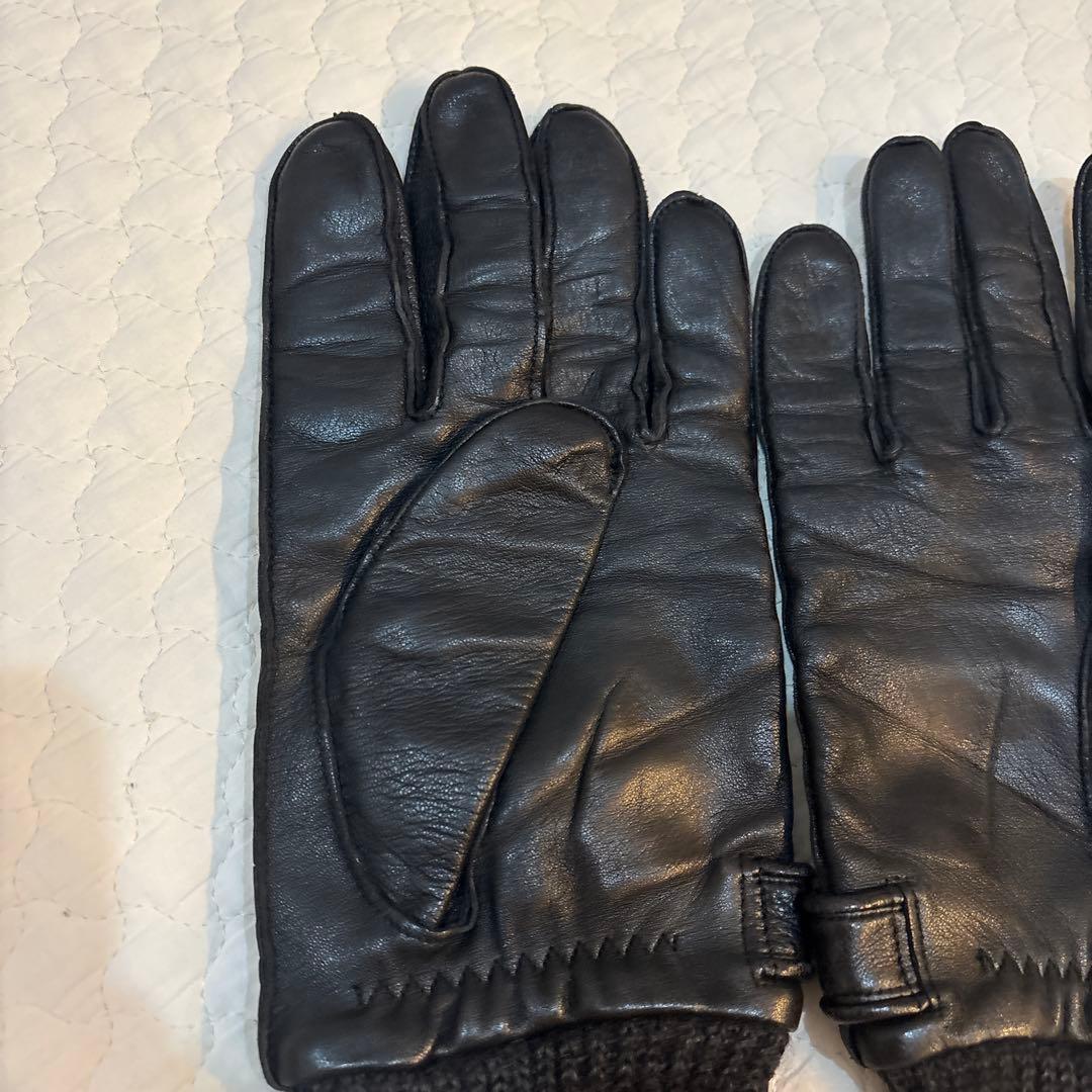 BURBERRY BLACK LABEL レザー グローブ メンズ 手袋