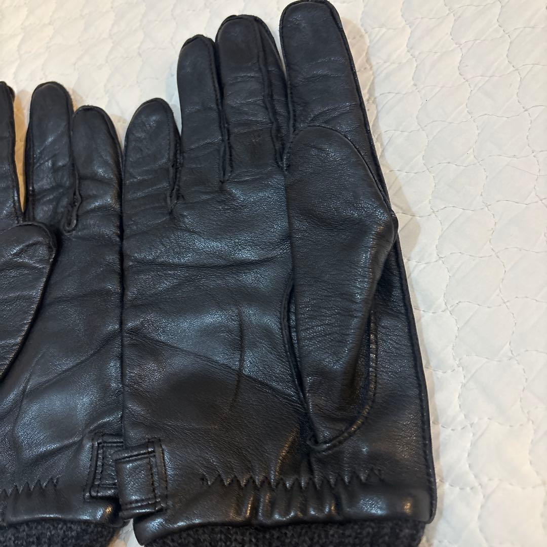 BURBERRY BLACK LABEL レザー グローブ メンズ 手袋