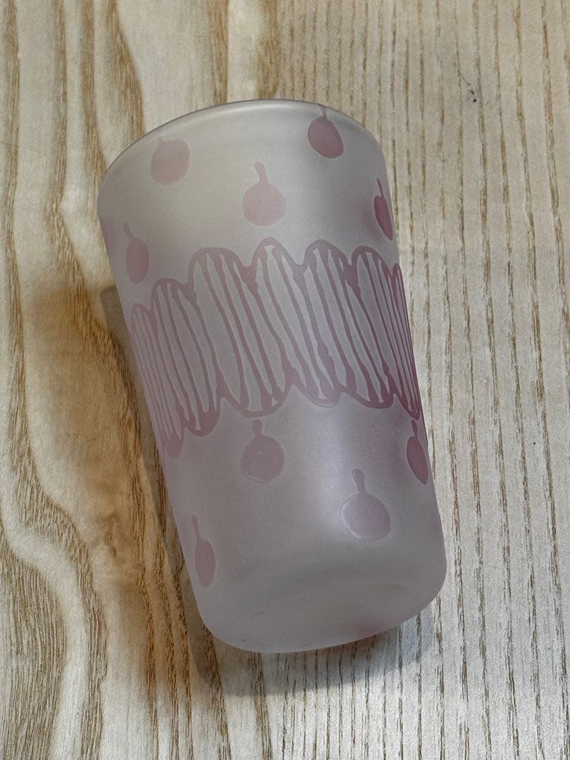 田子美紀さん tagoglass ピンク模様 フロストグラス タンブラー