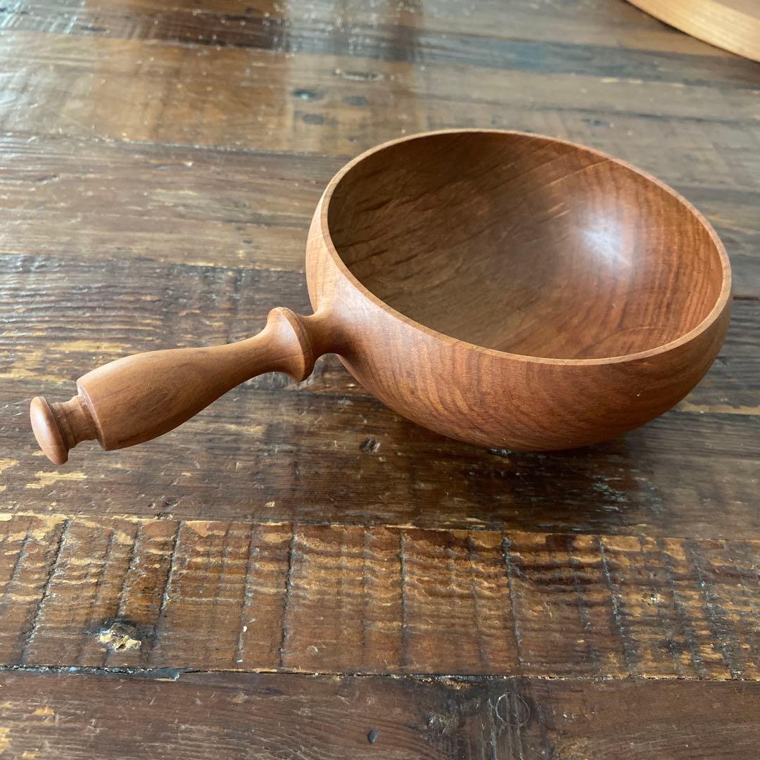 中西健太　木製持ち手付きボウル