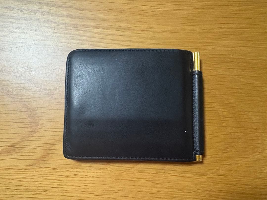 【良品】TOM FORD ブラック マネークリップ箱付