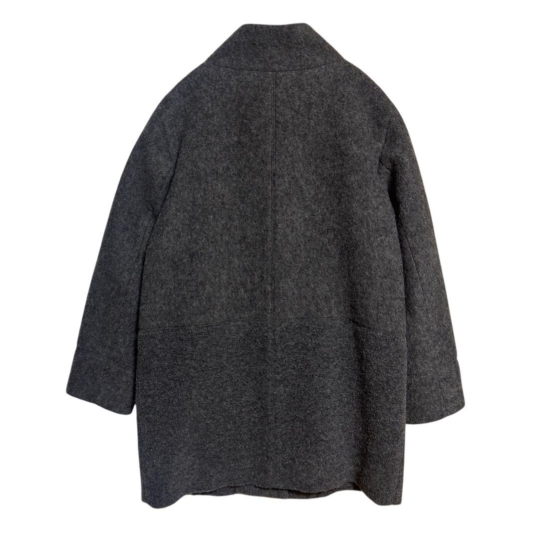 TRANS WORK 三陽商会/スライバーループコートサイズ40/濃いめグレー