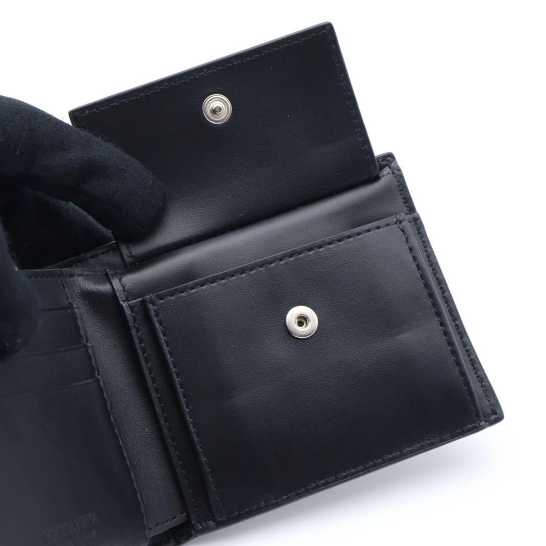 【超極美品】BOTTEGAVENETA ICチップ 二つ折り財布　カセット　黒