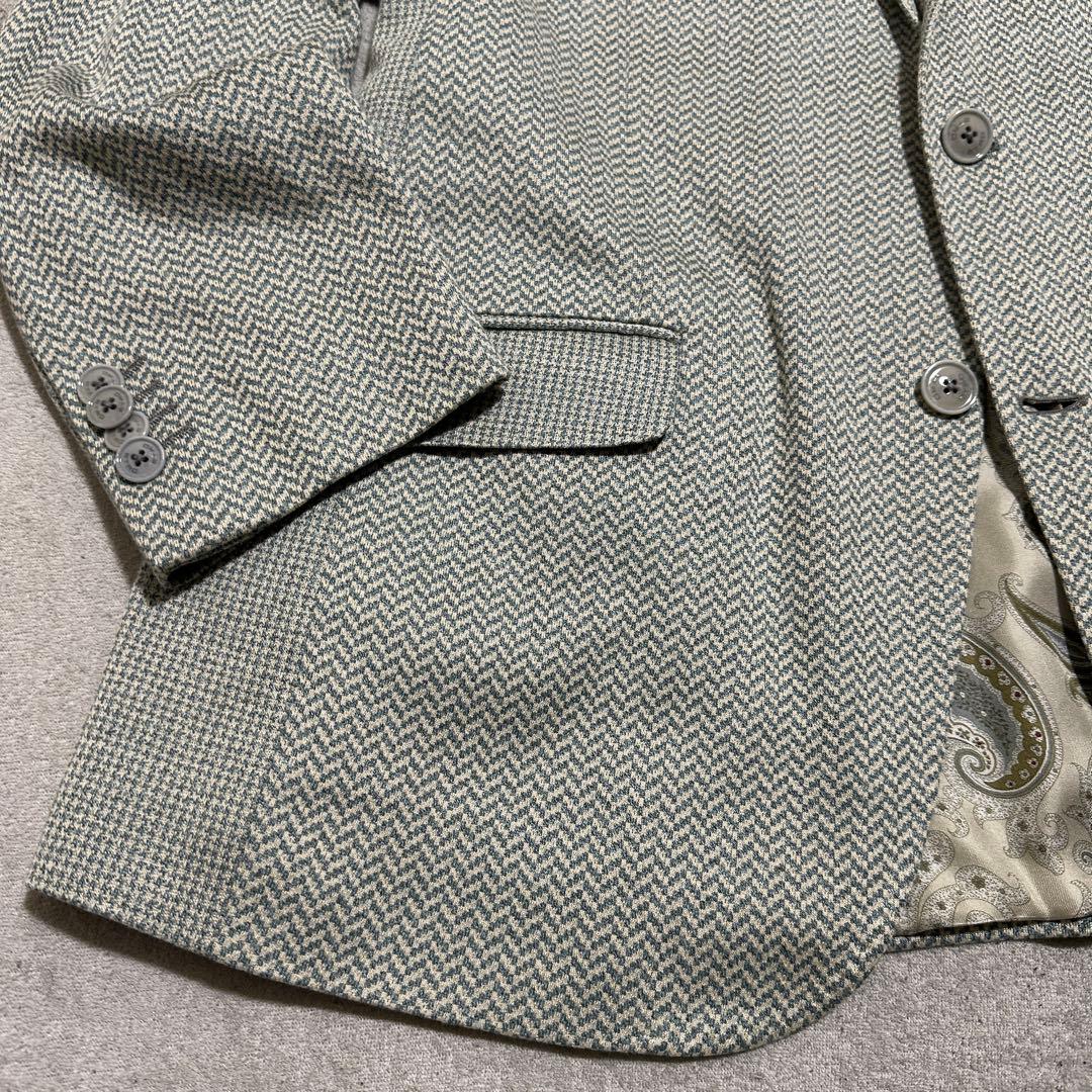 お*る様 裏地ペイズリー✨　XL 大きいサイズ　ヘリンボーン　ETRO　アンコン