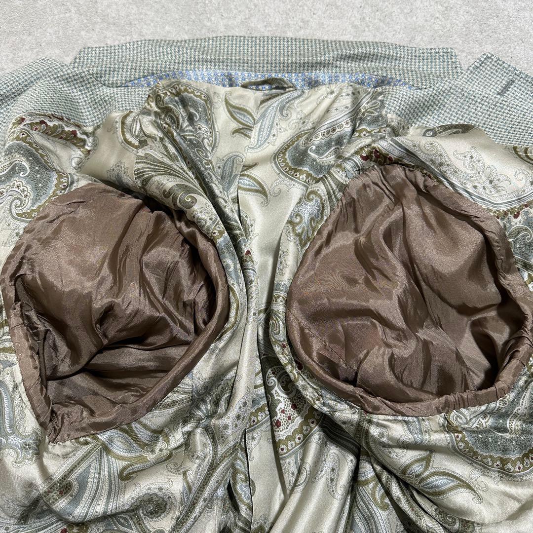 お*る様 裏地ペイズリー✨　XL 大きいサイズ　ヘリンボーン　ETRO　アンコン