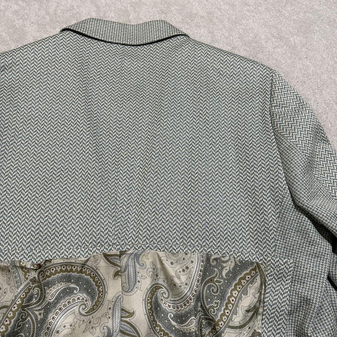 お*る様 裏地ペイズリー✨　XL 大きいサイズ　ヘリンボーン　ETRO　アンコン