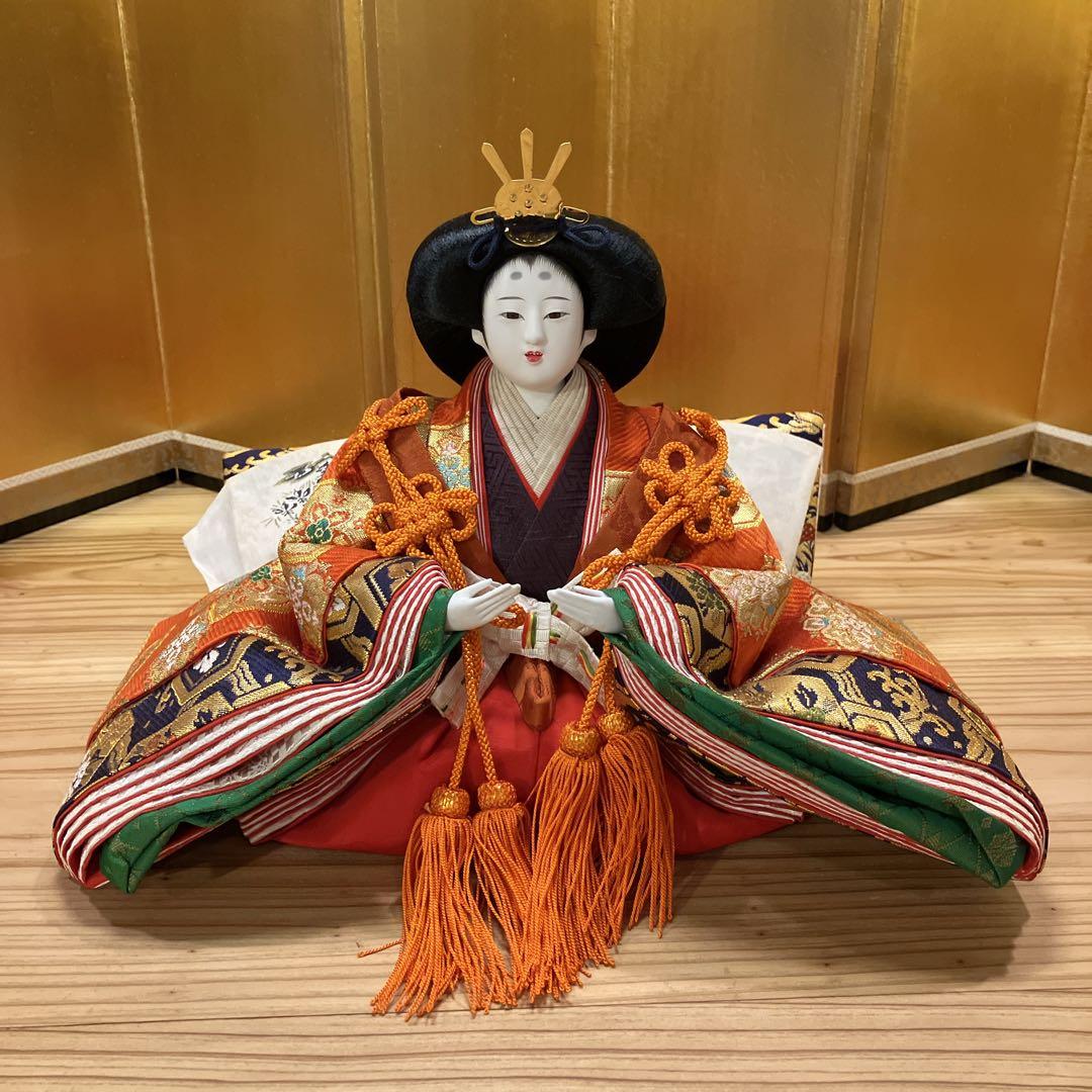 ①高級雛人形 7段40号 木製黒塗り 【①②③同時購入限定】