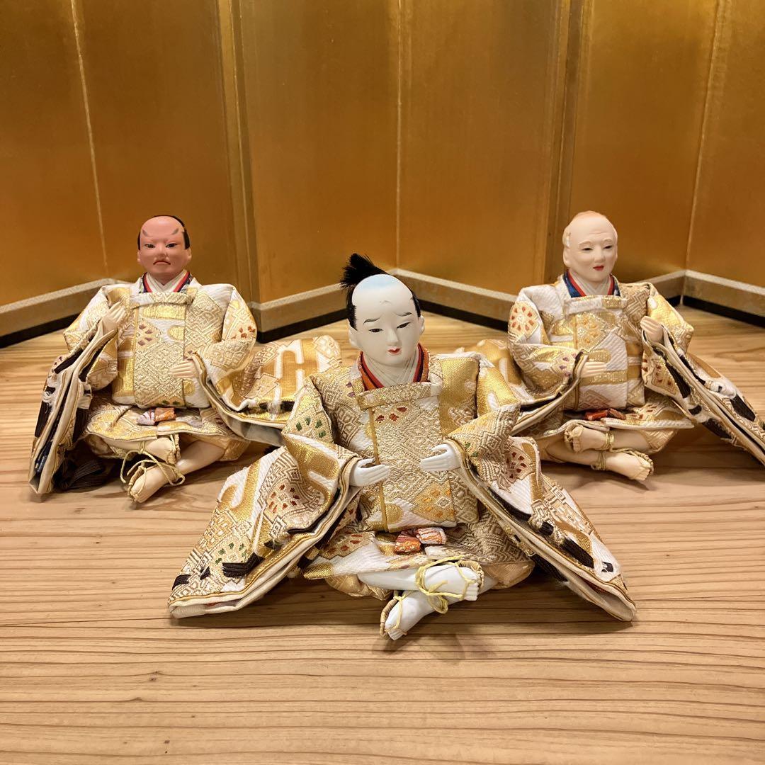 ①高級雛人形 7段40号 木製黒塗り 【①②③同時購入限定】