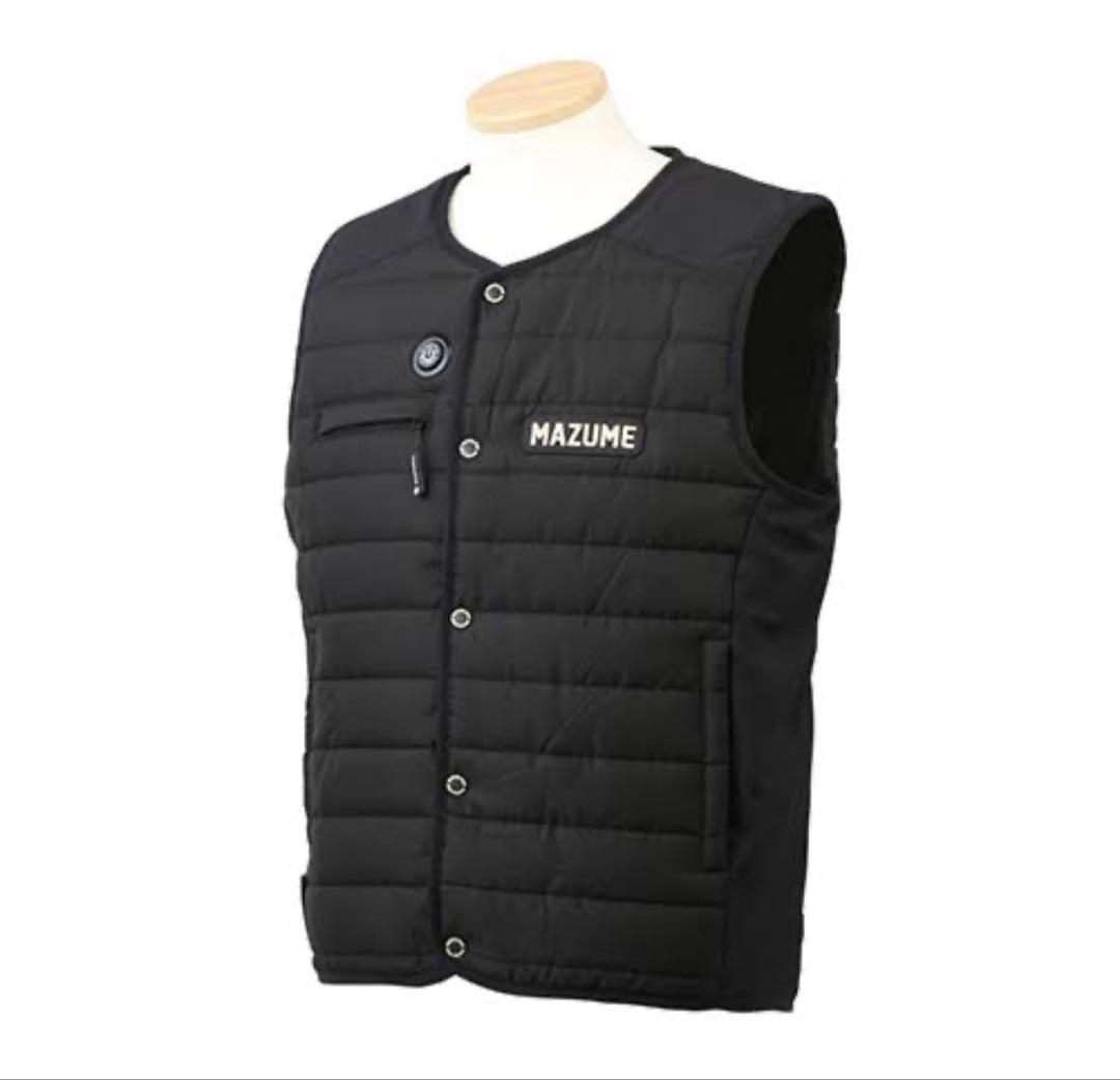 MAZUME フィッシングヒーターベスト ブラック XL