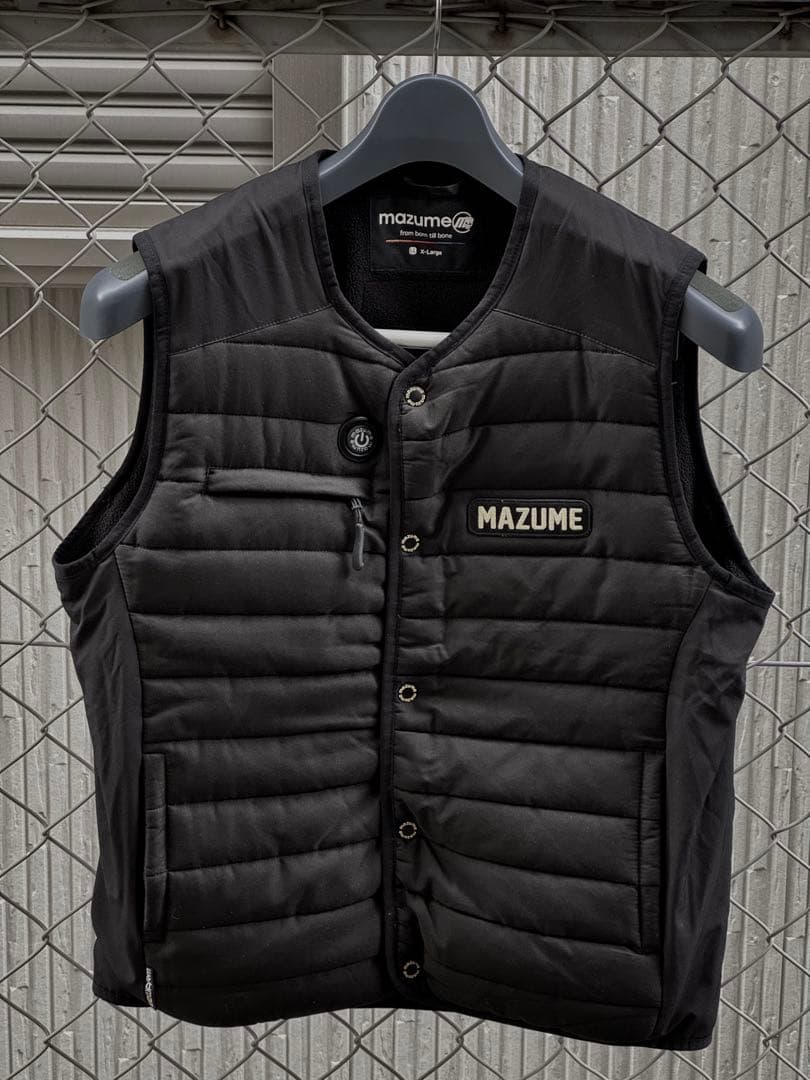 MAZUME フィッシングヒーターベスト ブラック XL