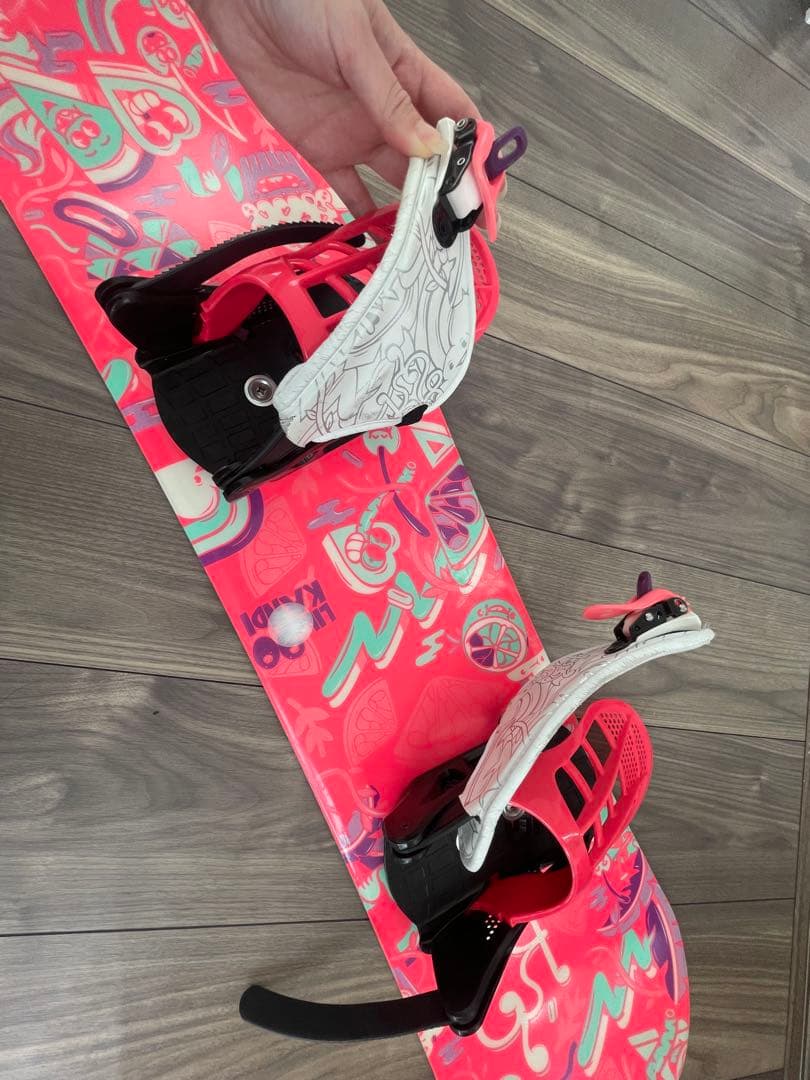 スノーボード ピンク　キッズ90