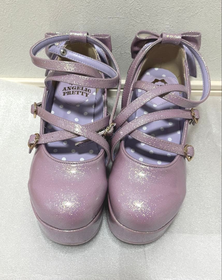 AngelicPretty Dreamy Twinkleシューズ　ラベンダー　S