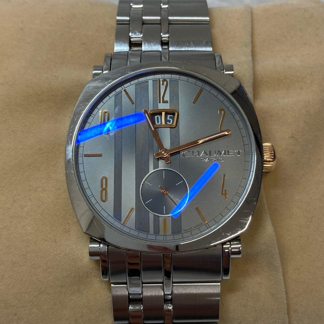 chaumet ショーメ 金属ベルト腕時計 日付表示付き 自動巻き時計