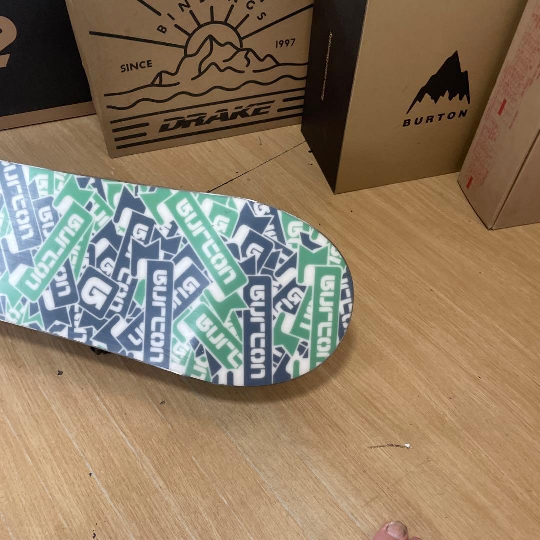 BURTON　キッズスノーボードセット　101cm　バートン　バイン付3点セット