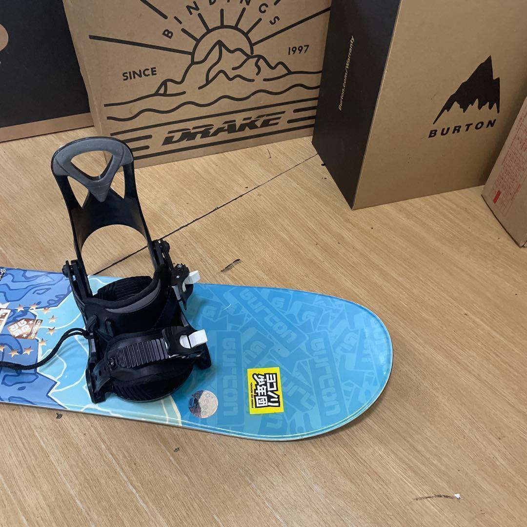 BURTON　キッズスノーボードセット　101cm　バートン　バイン付3点セット