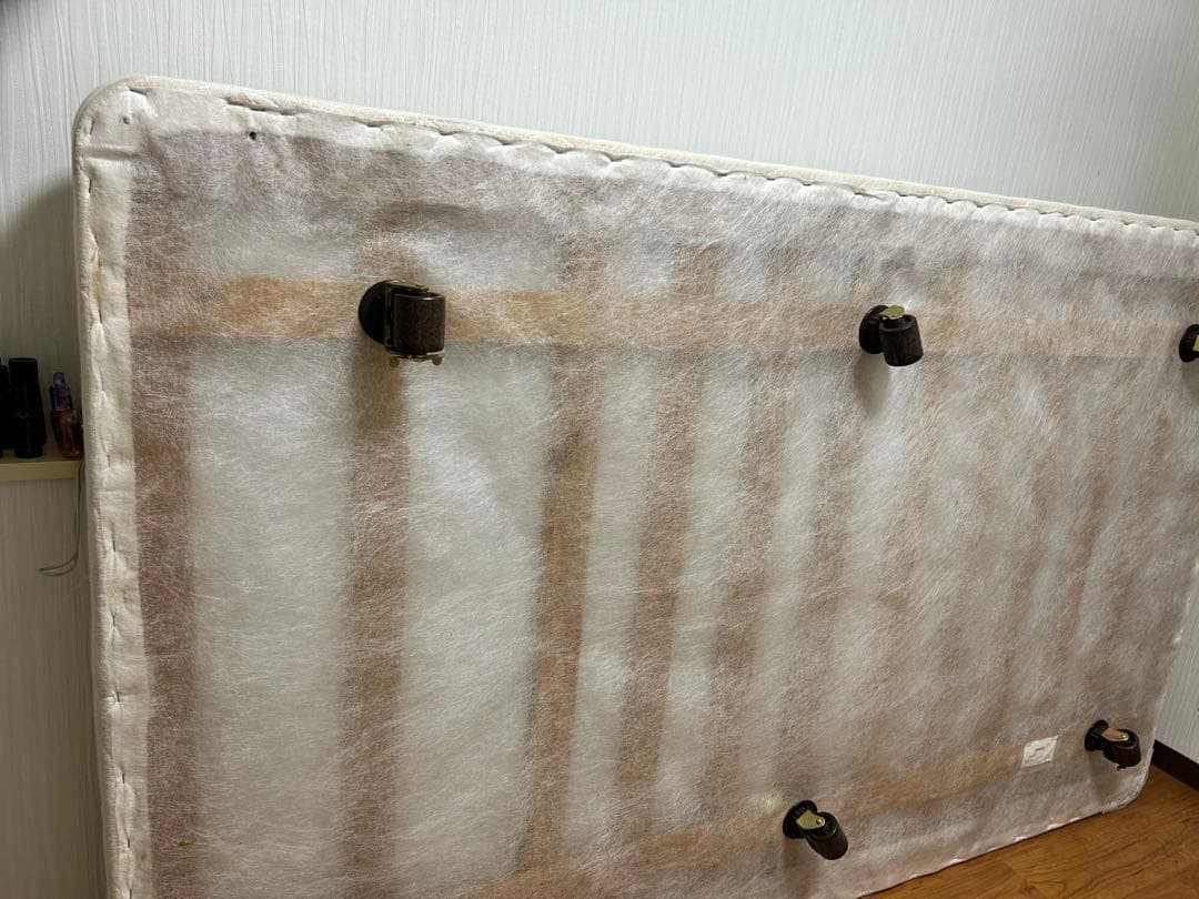 Simmons ボックススプリング セミダブル クリーム色