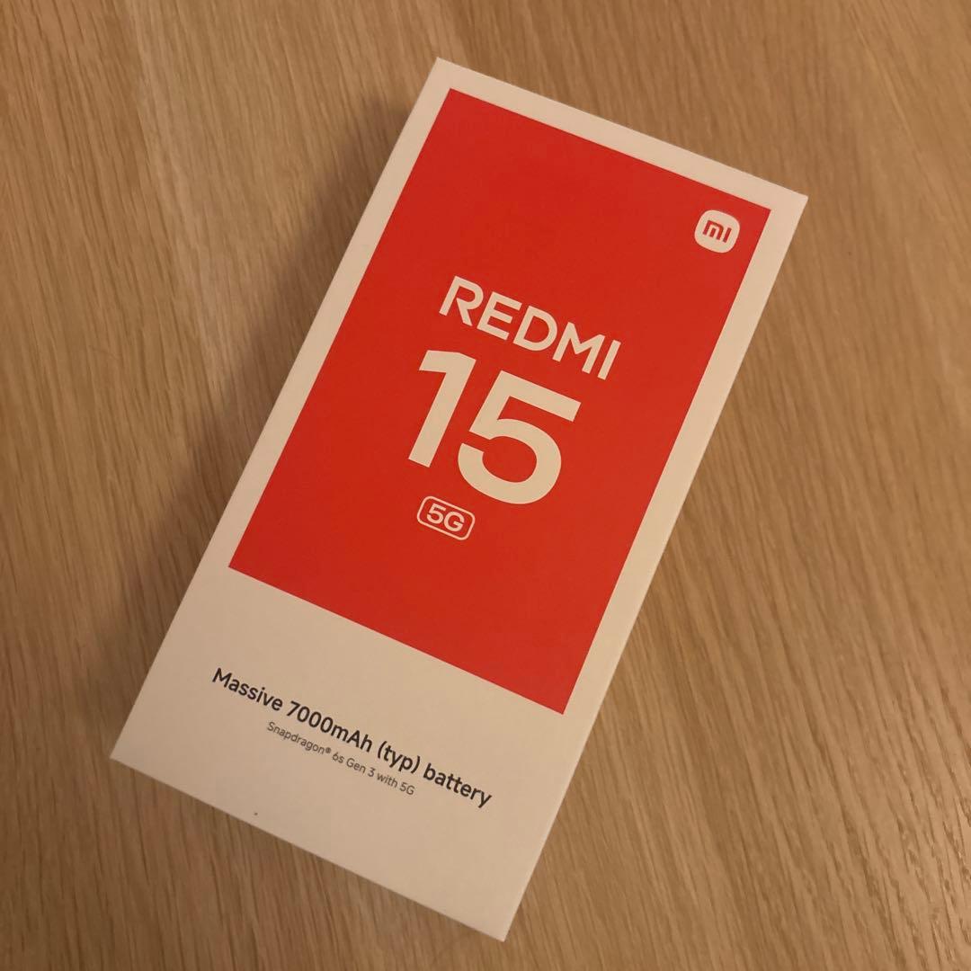 新品・Redmi 15 5G ミッドナイトブラック