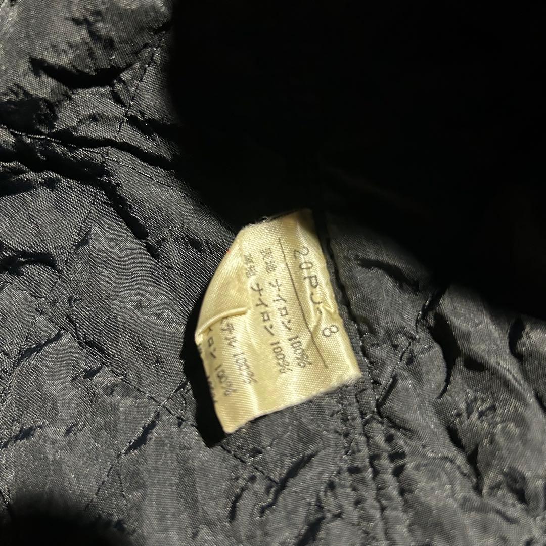 90s PINK HOUSE ゼッケンブルゾン 黒 ワッペン フード